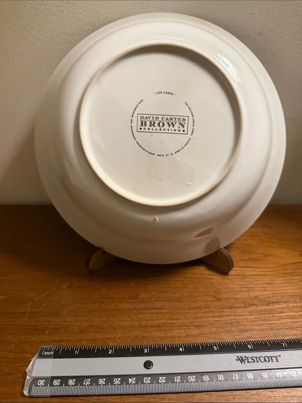 Vintage David Carter Brown Vegetable Bowl - White and Brown
